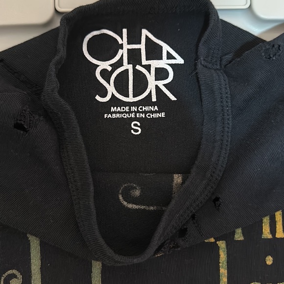 Chaser Black Distressed Splatter Paint Jimi Hendrix Tee Size Small - Picture 4 of 7